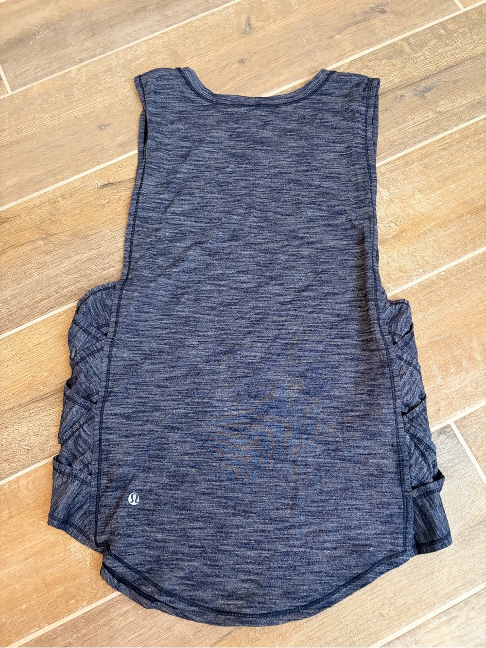 lululemon athletica Heathered Dark Blue Racerback Tank